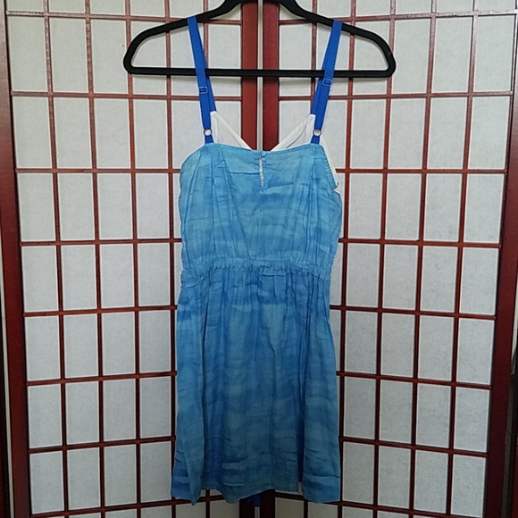 🎉HP🎉Anthropologie Blue and white chemise. Size XS. - Picture 2 of 2